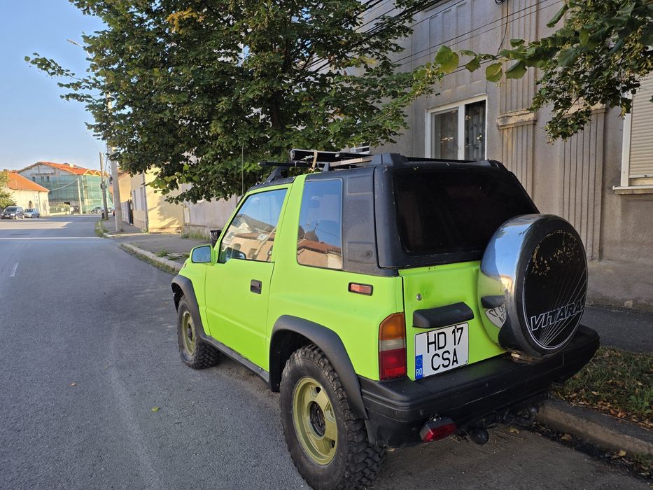 Suzuki Vitara 1.6 16V (1995) – Verde Fluorescent / Punctat Raptor – Pregătită Off-Road / Hunt