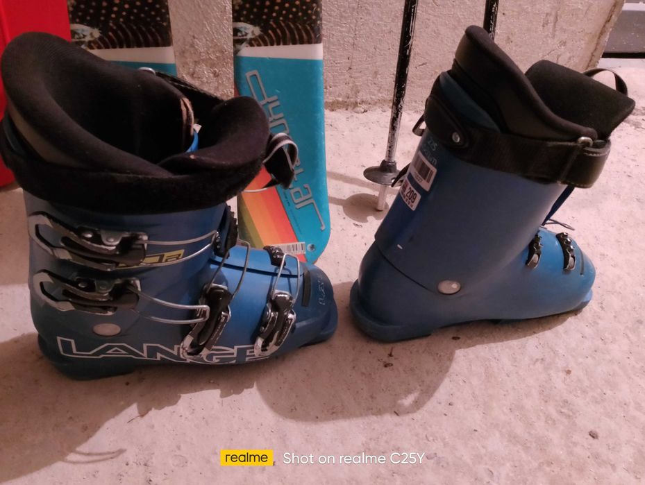 детски ски, комплект с щеки и обувки