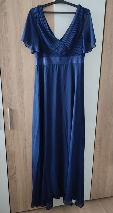 Официална рокля в тъмно синьо , размер XXL
