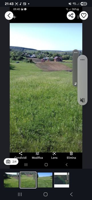 Teren intravilan la padure .Catamarasti Vale ,telefon 00393294912343