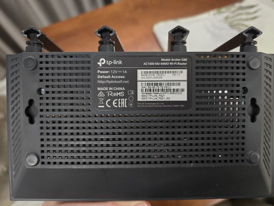 Router Wireless TP-Link Archer C80, AC1900, Dual Band