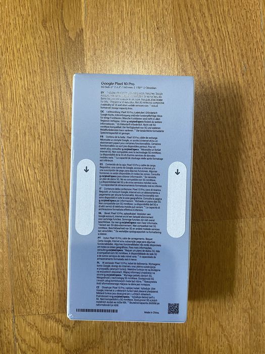 Telefon mobil Google Pixel 10 Pro, 1TB, 16GB RAM, 5G, Obsidian. Nou Sigilat