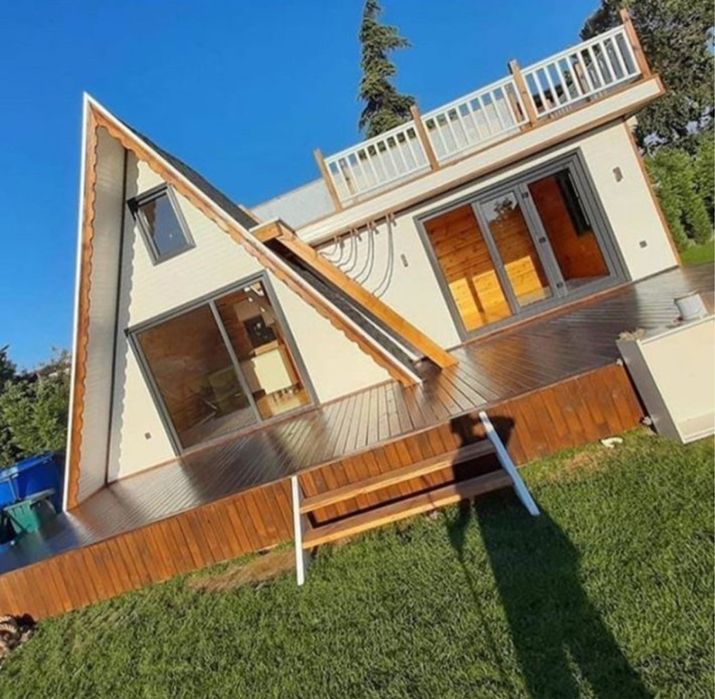 Construim cabane tip casa sau Aframe la comanda