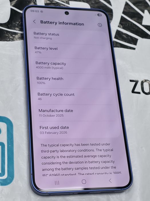 КАТО НОВ 256GB Samsung S25 ЗОРА Гаранция 2028г. Navy | Син