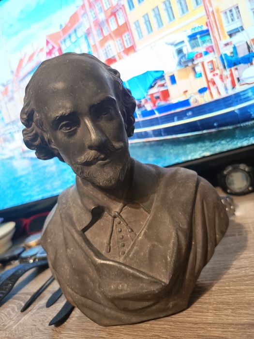 Bust Masiv Foarte Vechi Williams Shakespeare Piesa De Colecție