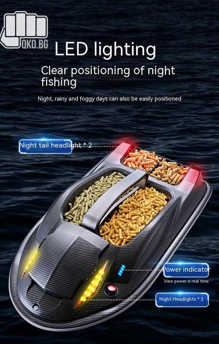 Промо цена до края на Декември Лодка за захранка HJ817 Vulcan Pro