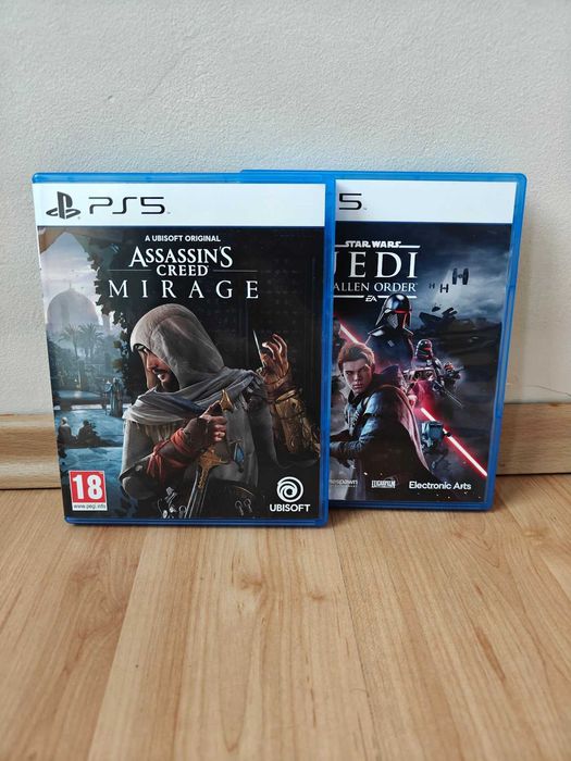 Неупотребявани Assassin's Creed Mirage и Star Wars Jedi Fallen Order (PS5)