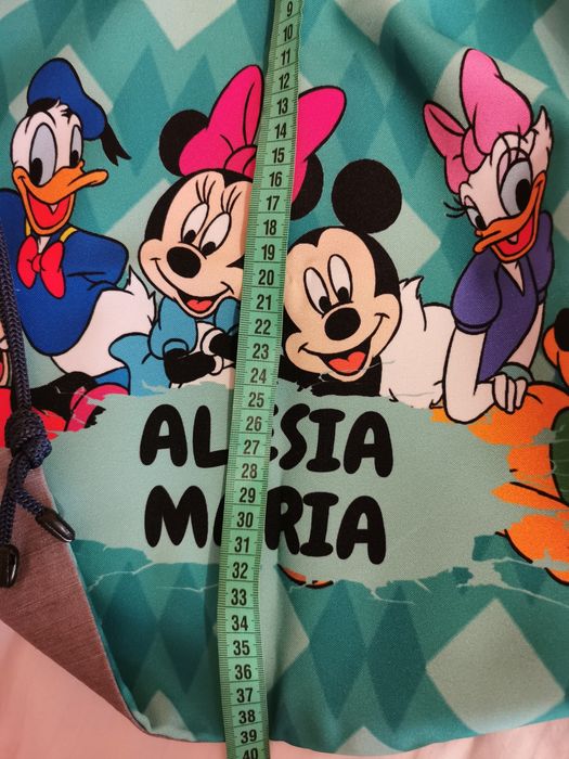 Saculet pt gradinita, personalizat Alesia Maria