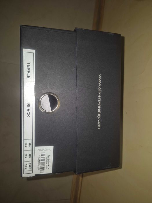 Oliver Sweeney,Temple Black.Оливер черни мъжки кожени официялни объвки