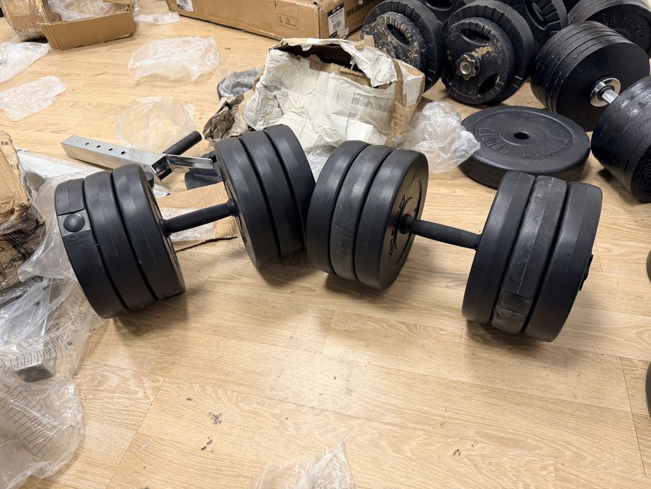 Gantere reglabile set 60 kg, 30 kg+30 kg=70 kg, Noi,Pret promo 450 lei