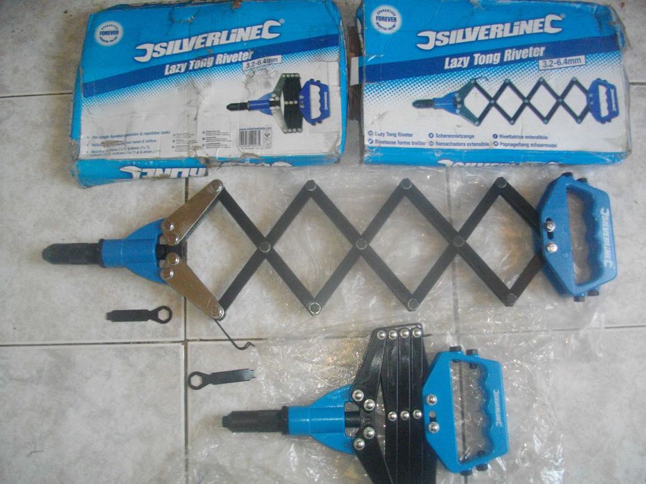 Италия Нова Ръчна Нитачка 3,2-6,4мм-5 Глави/Дюзи Профи Silverline Lazy