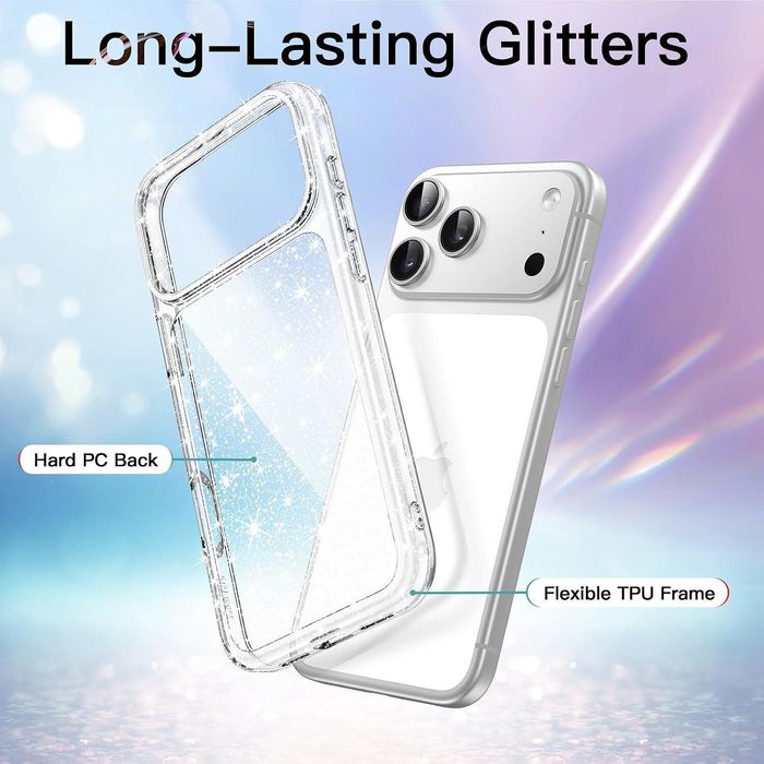 Блестящ кейс glitter case за apple iphone 17 pro max