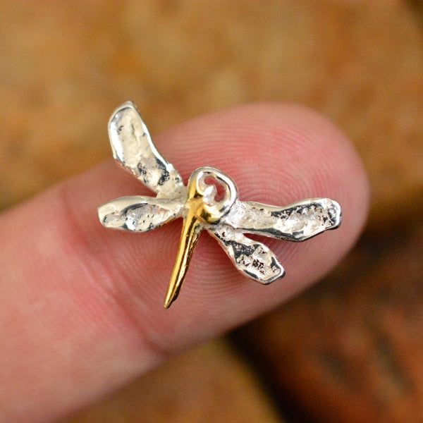 Сребърен медальон 925 „Водно Конче“ със златни акценти