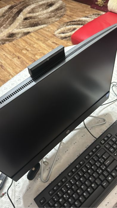 Sistem PC All in One HP 27-cb0008nq, AMD Ryzen 7 5700U pana la 4.3GHz, 27" Full HD, 8GB, 256 g, SSD 512GB, AMD Radeon Graphics, Windows 11 Home, Negru