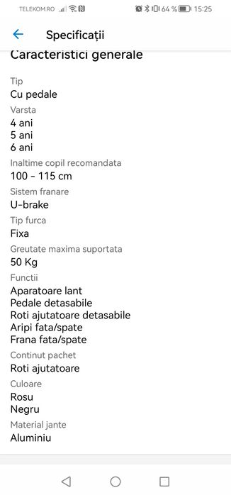 Bicicleta copii Lanq 16