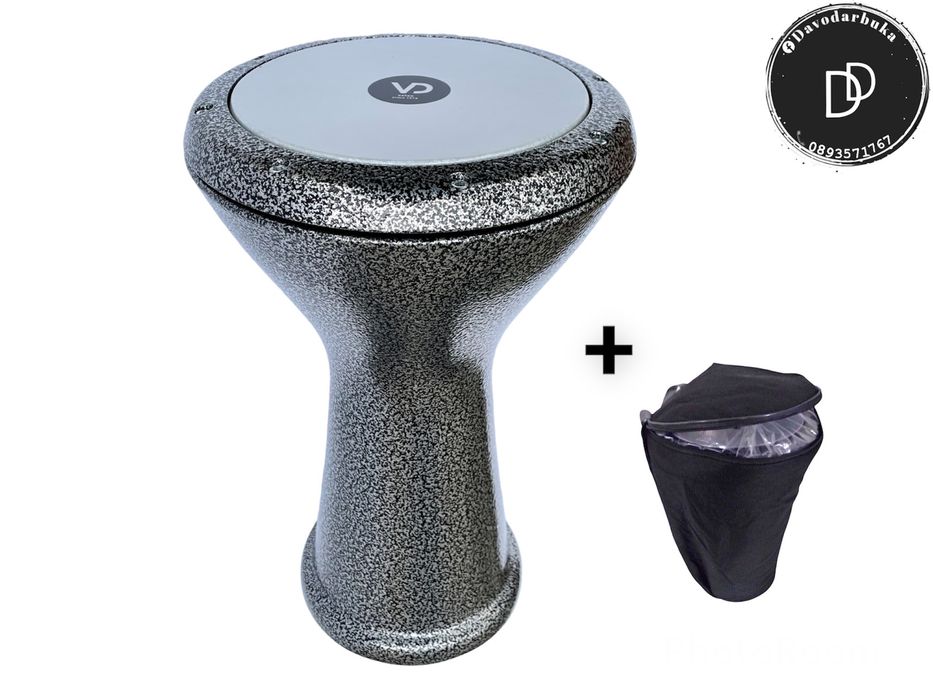 Разпродажба Професионална тарамбука Vatan с калъф 46х29см сив графит