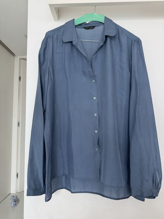 MASSIMO DUTTI - 100% коприна - дамски ризи размер S/ М