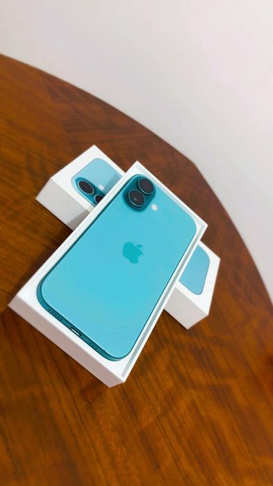 iphone 16 teal 128gb cu 100% bateria