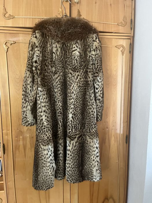 Haina de blana naturala  ocelot cu vulpe