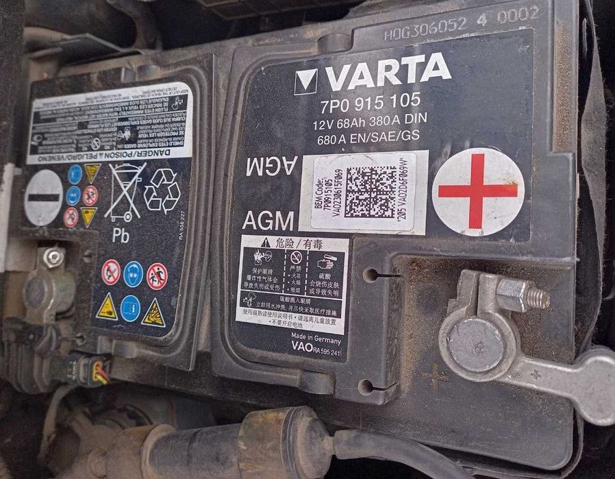 Оригинален AGM акумулатор Varta 68ah, VAG