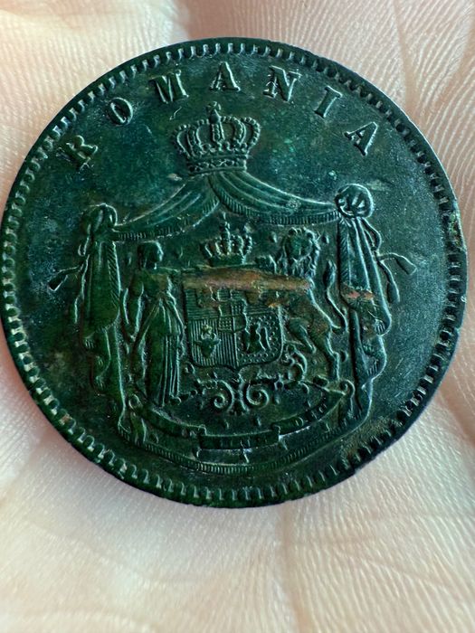 10 bani 1867 Heaton Moneda romaneasca veche 1867