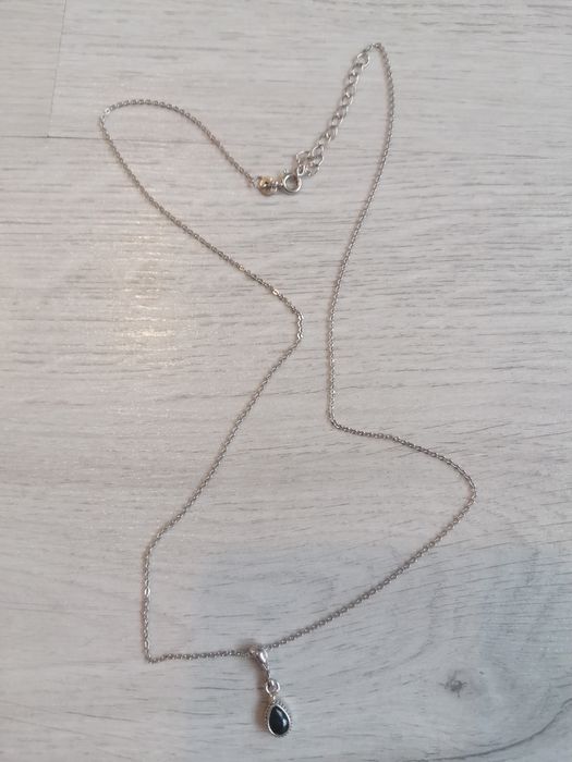 Colier din argint placat cu aur, cu rubin Malagasy 0.05 kt