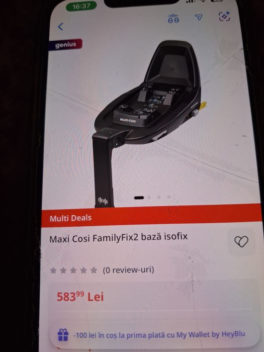 Scoica auto maxi cosi cu izofix