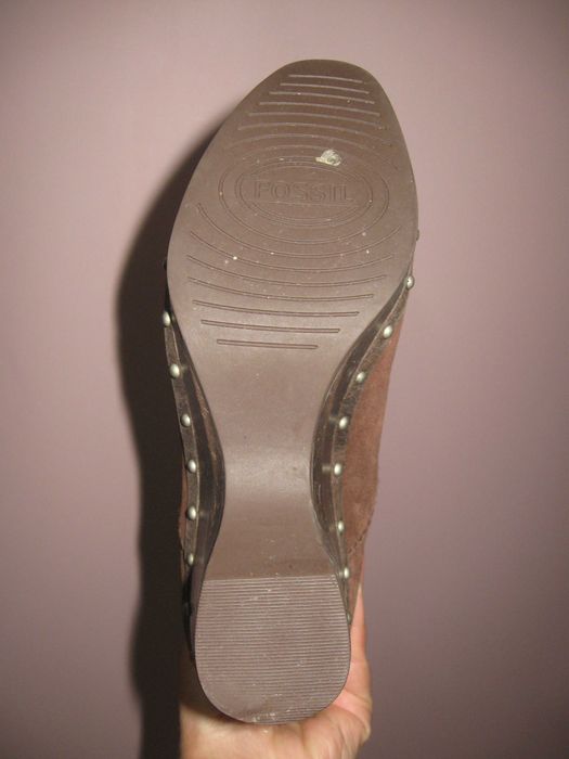 Fossil оригинални велурени дамски ботуши