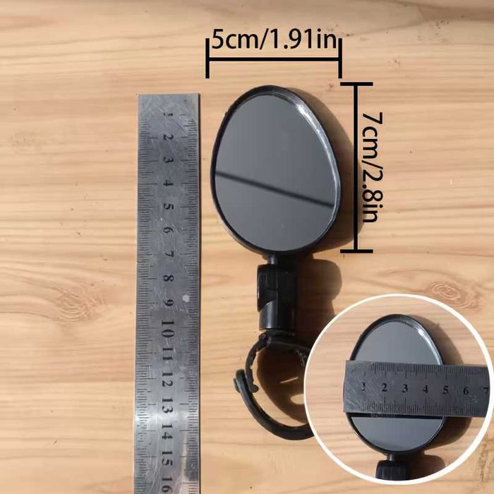 2бр. Огледала за велосипед, тротинетка, колело 360° въртящо, изпъкнало
