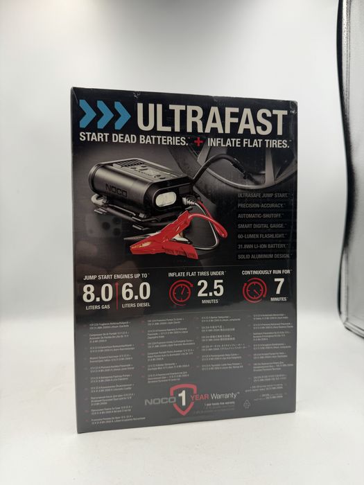 Robot de pornire si compresor aer NOCO BOOST AX65 12V 2000A Sigilat