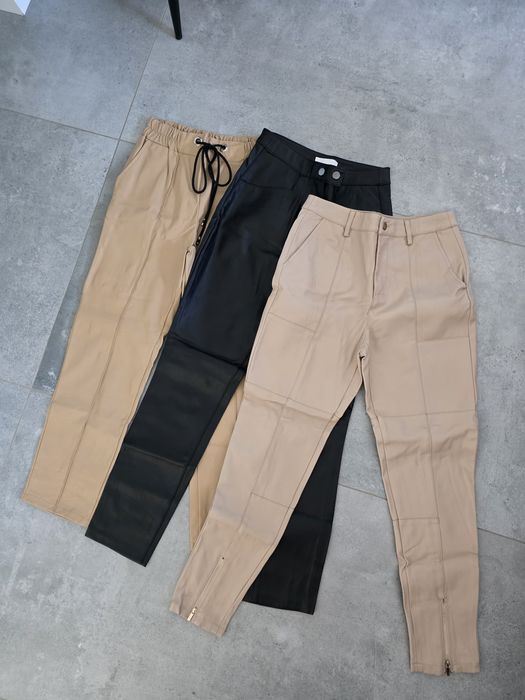 Lot pantaloni imitatie piele