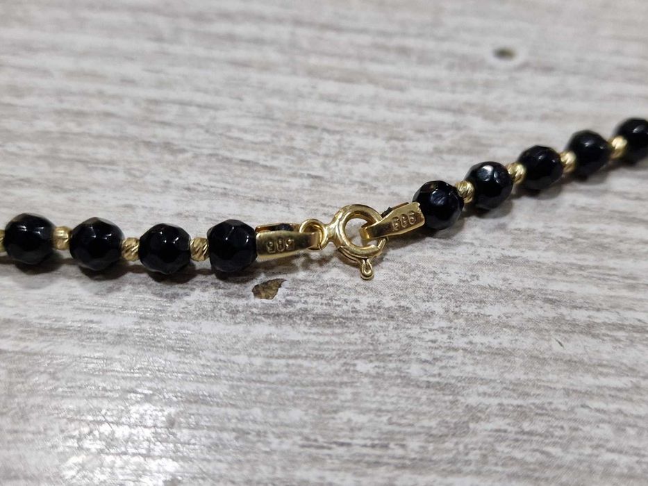 Гердан със златни звена 14К 585 / мъниста / 14.13 гр