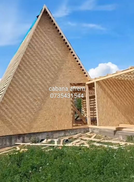 Cabane de lemn afriem de tip A