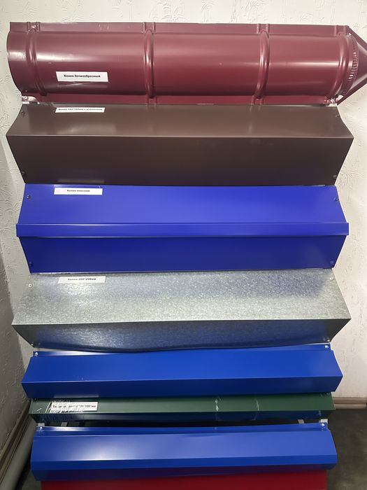 Откосы, отливы из металла.