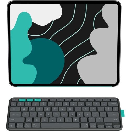 Husa cu tastatura Logitech Flip Folio pentru iPad Air/Pro de 13 inch, Graphite, SIGILATA