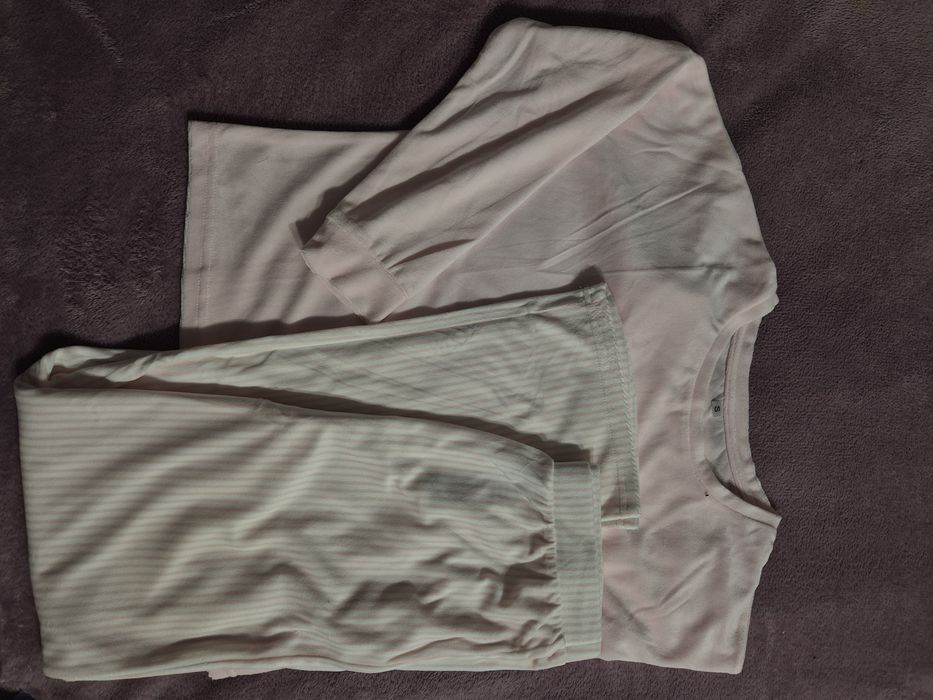 Pijama dama, culori alb-roz