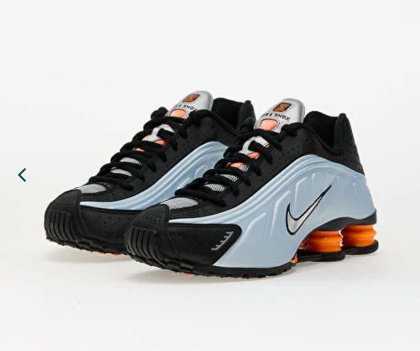 nike shox r4 голубые