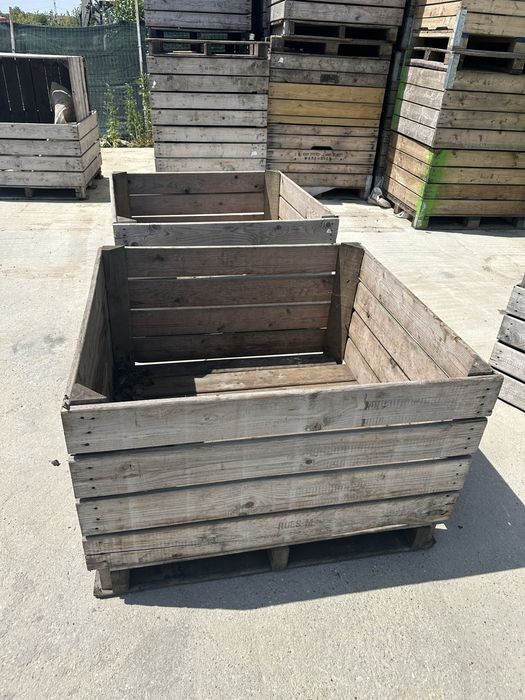 Boxpaleti lemn depozitare fructe sau legume