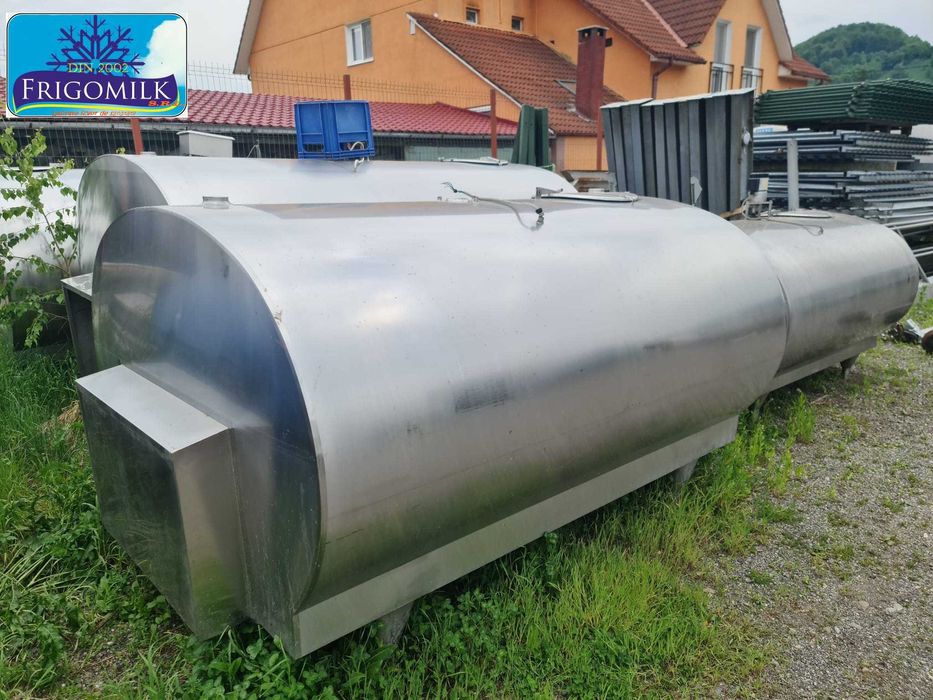 Racitor lapte 3600 tanc racire lapte , bazin lapte cu spalare , montaj