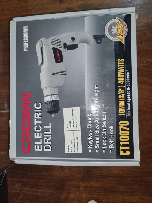 Шруповерт CROWN от сети 220В