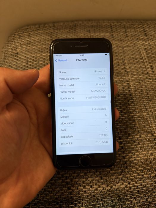 Apple iPhone 7 128GB Black – Baterie 85% grad B