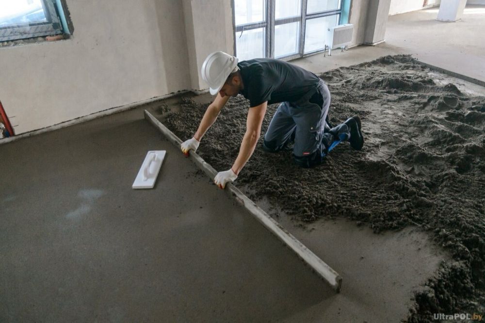 Полусухая стяжка пола