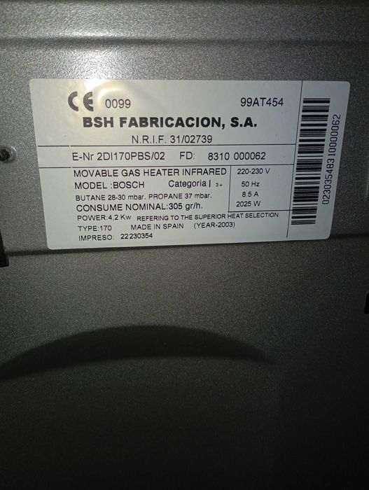 Печка на газ и ток