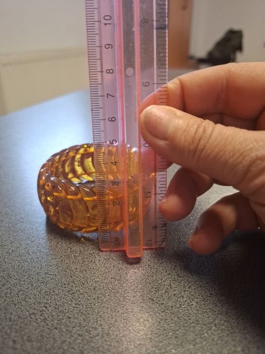 Bratara chihlimbar reglabilă cu latimea de 3 cm