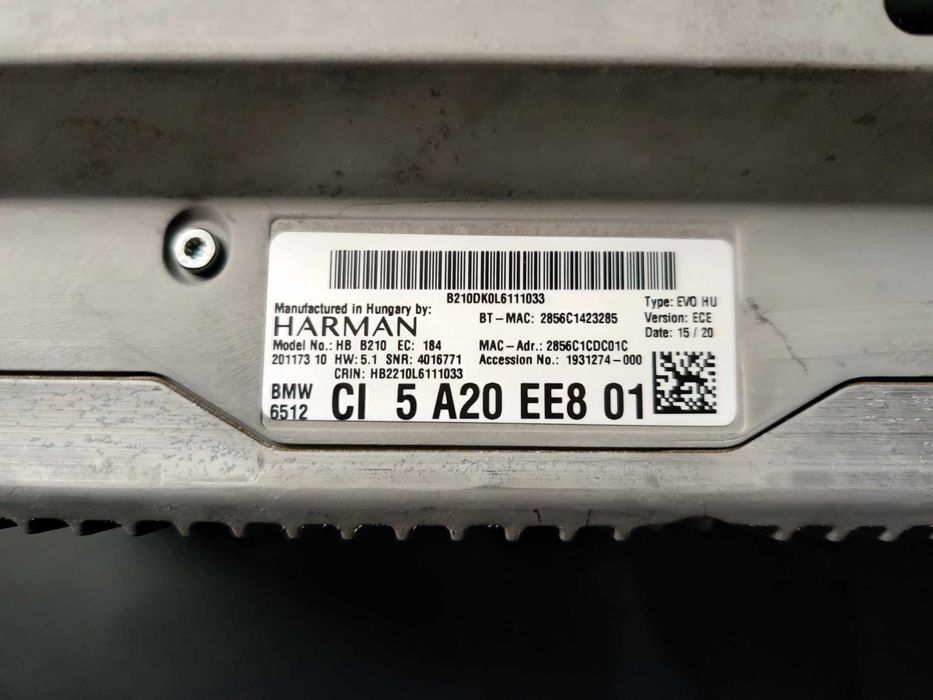 Navigatie BMW NBT EVO B210 GPS 4GB pt BMW F20 F30 F15 F16 F25 G30 G11