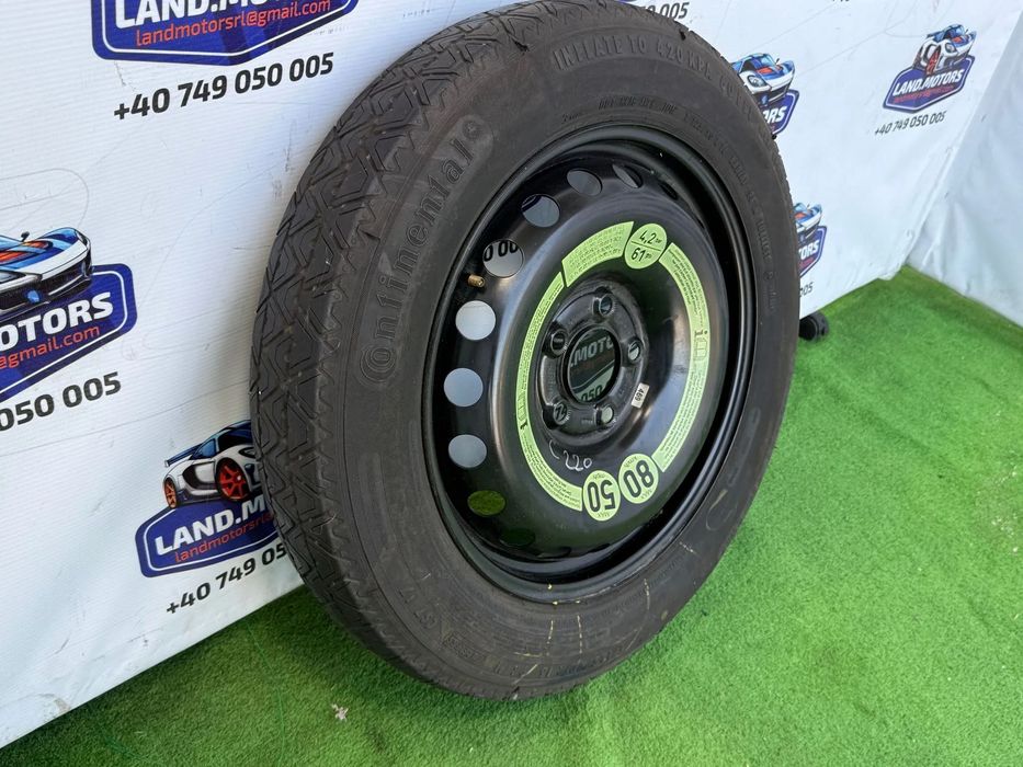 ROATĂ REZERVĂ 5*112  T 125/90 R 16 / DOT 1012 / MERCEDES BENZ C220 CDI 2011 2.1 DIESEL C-Class W204 SEDAN 2007-2015