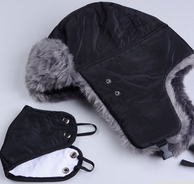 шапка ушанка мужская