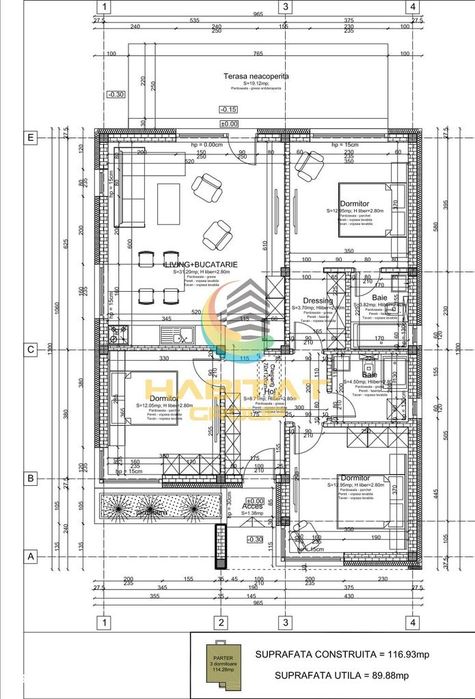 Casă parter 4 camere | 90 mp | Teren 415 mp | STB în complex