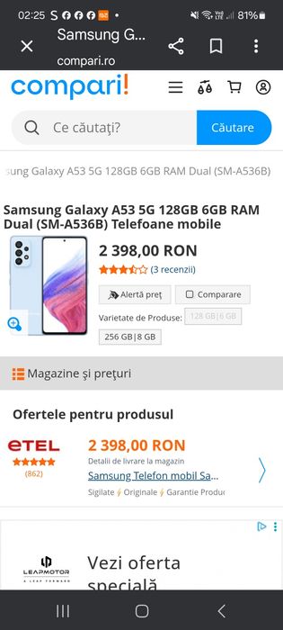 Vând telefon Samsung A53 5g