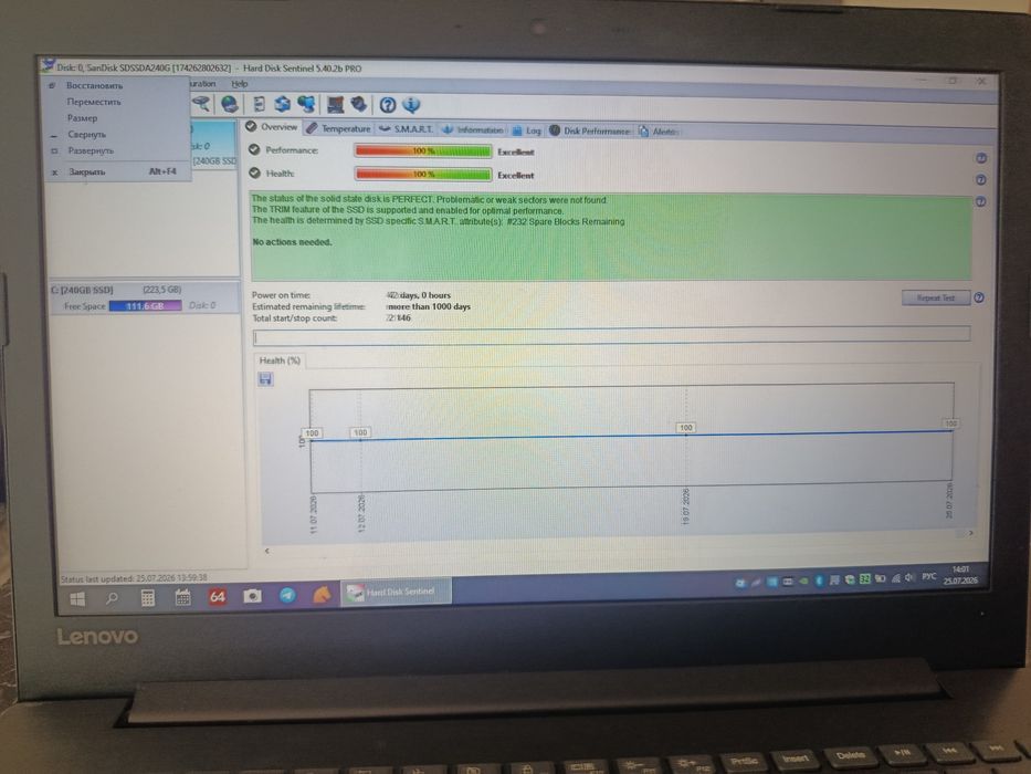 Notebook Lenovo windows 10pro